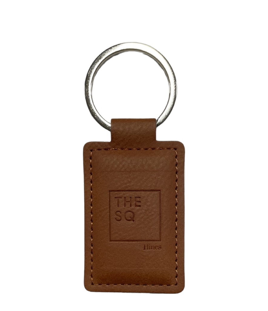 Brown Leather Key Tag